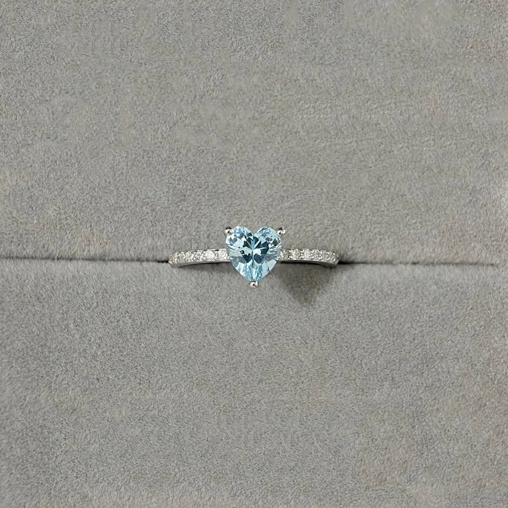 Anillo de diamantes amarillos en forma de corazón MUSHAN Luxury Jewelry, anillo de plata pura S925 con encanto femenino