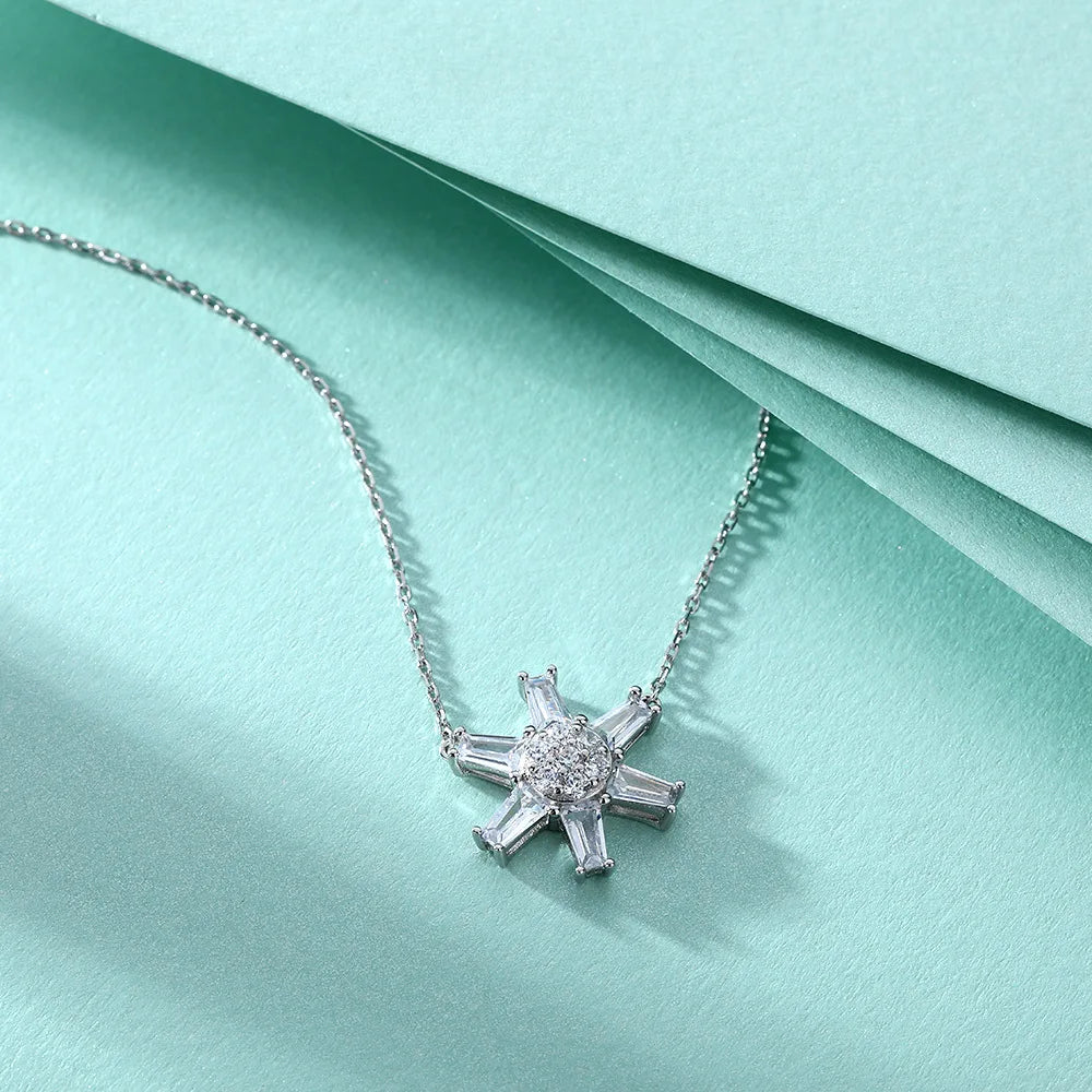 Collier MuShan Luxury Jewelry en argent sterling 925, solitaire en zircon 5A, bijou fantaisie pour femme, pendentif haut de gamme plaqué or véritable