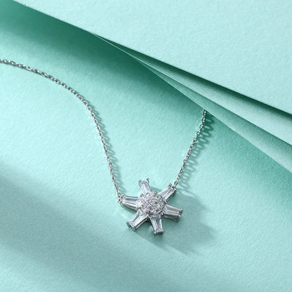 Collier MuShan Luxury Jewelry en argent sterling 925, solitaire en zircon 5A, bijou fantaisie pour femme, pendentif haut de gamme plaqué or véritable