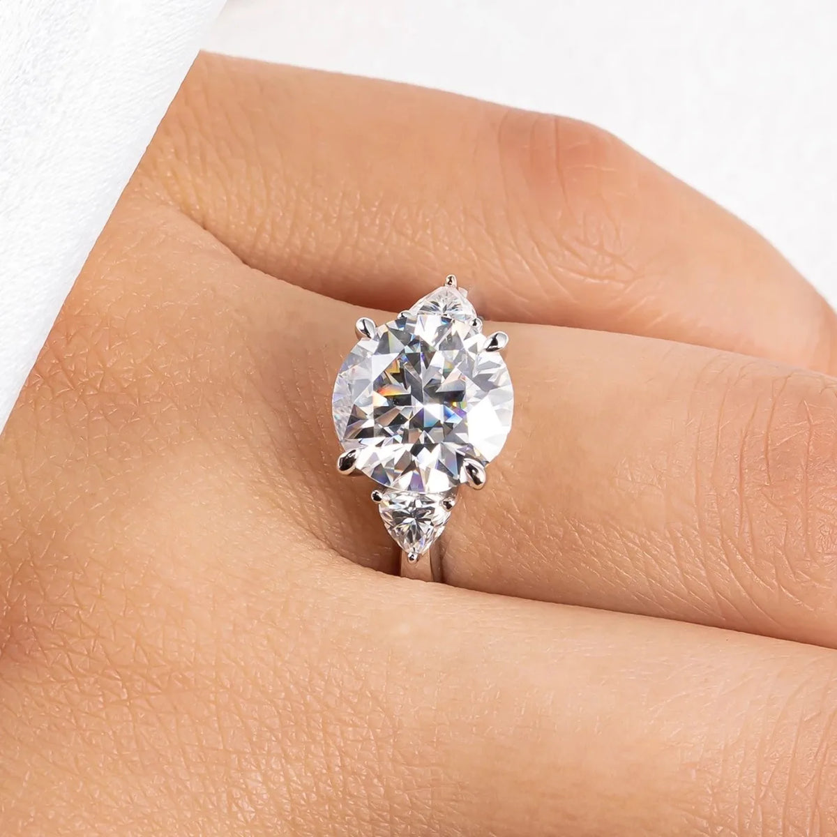 MUHAN Luxury Jewelry  925 Sterling Silver Ring Wedding Band  Women GRA Certificate Moissanite Diamond Rings D Color Fine Jewelry