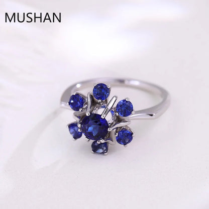 MUSHAN Luxury Custom 14K 18K Gold Rings Band Jewelry With Moissanite Diamond Lab Grown Gemstones Diamond Wedding Ring For Women