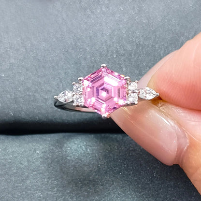 MuShan Jewelry 925 Sterling Silver Ring Wedding Band High Carbon Diamond Party Cocktail Bridal Shower Women Rings Fine Jewelry