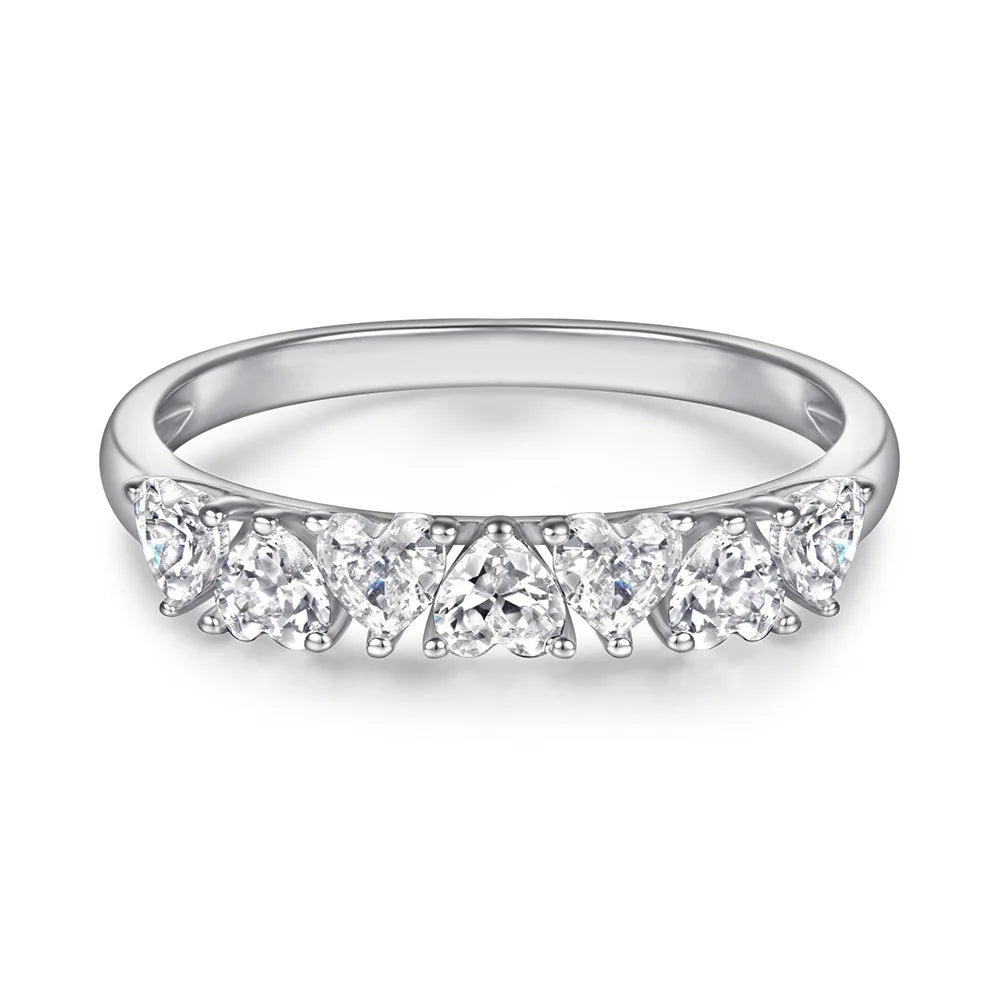 MuShan Jewelry 925 Sterling Silver Romantic Fashion Ring 7A Cubic Zirconia Rings Bands Engagement Anniversary  Women Gift