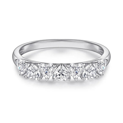 MuShan Jewelry 925 Sterling Silver Romantic Fashion Ring 7A Cubic Zirconia Rings Bands Engagement Anniversary  Women Gift