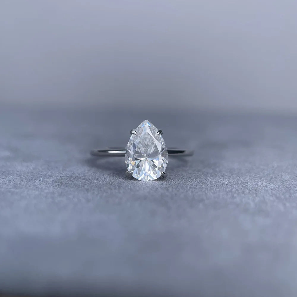 MUSHAN Luxury Jewelry 925 Sterling Silver Ring VVS Moissanite Graduation Ring for Wife 18K Real Gold Plated MST Patent Rings