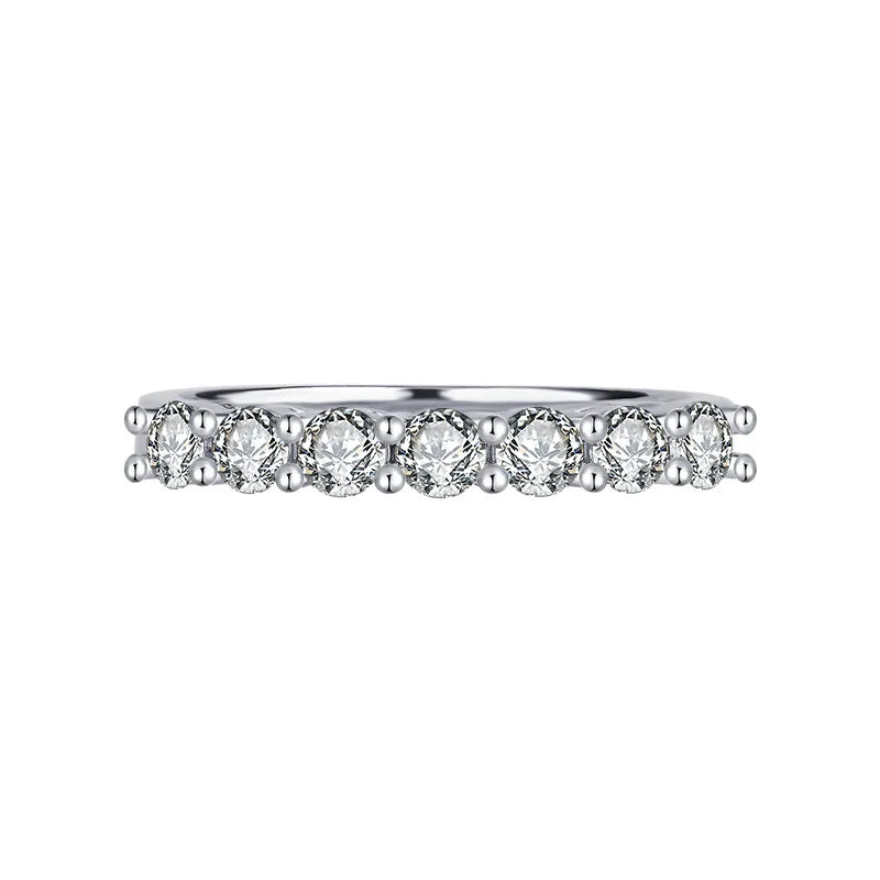 MuShan Designer Jewelry 925 Sterling Silver Ring VVS Moissanite Gift Ring for Spouse 18K Gold Plated MST Patent Fine Jewellery