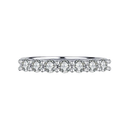 MuShan Designer Jewelry 925 Sterling Silver Ring VVS Moissanite Gift Ring for Spouse 18K Gold Plated MST Patent Fine Jewellery