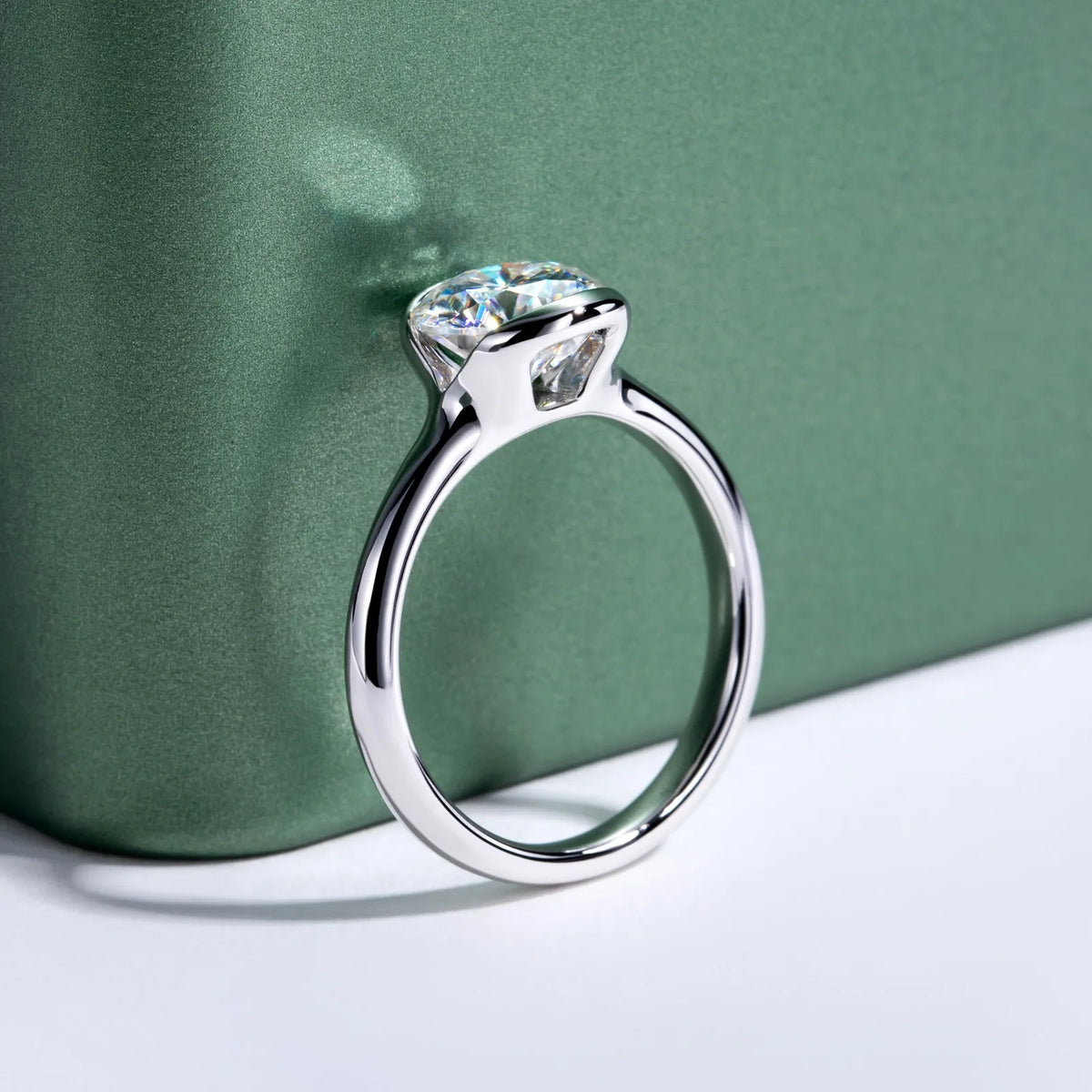 MUSHAN Luxury Jewelry 925 Sterling Silver Ring Band Women GRA Certificated Moissanite Diamond Emerald D Color Rings Fine Jewelry