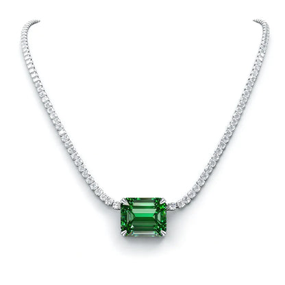 MuShan Jewelry 925 Sterling Silver Necklace Choker Chain HCD Diamonds Christmas Gift Statement Jewelry Women Necklaces Jewelry