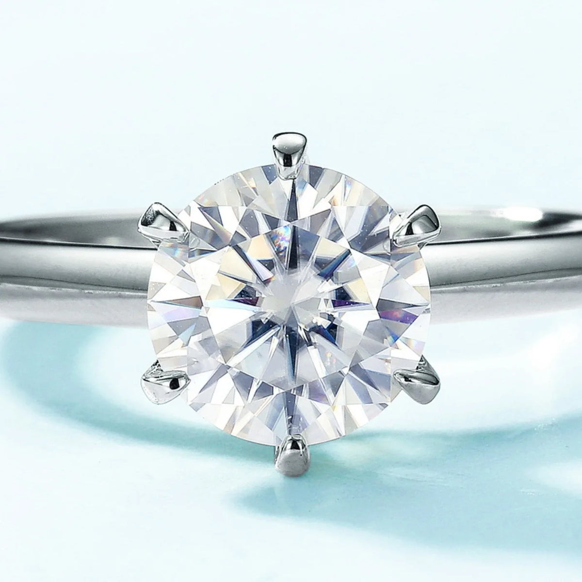 Bague de mariage en argent sterling 925 MUHAN Luxury Jewelry pour femme, diamant moissanite couleur D, bijou raffiné avec certificat GRA