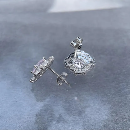 Pendientes de botón colgantes de plata de ley 925 MuShan Jewelry, joyería con piedras preciosas HCD, pendientes de bisutería fina para mujer, ideales para fiestas y cócteles