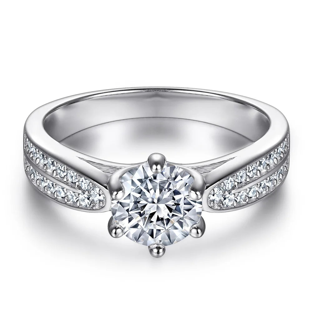 MuShan Designer Jewelry 925 Sterling Silver Ring Cubic Zirconia 5A Emerald Casual Women 18K Rose Gold Plated Fine Jewelry Rings