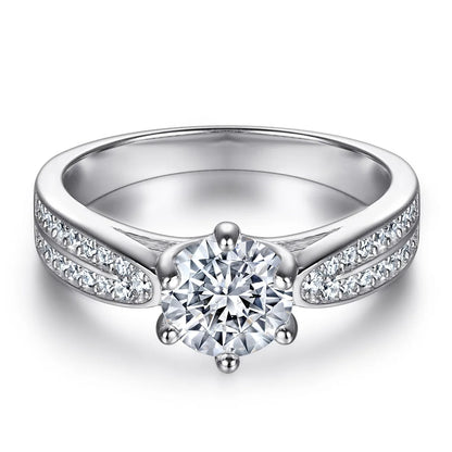 MuShan Designer Jewelry 925 Sterling Silver Ring Cubic Zirconia 5A Emerald Casual Women 18K Rose Gold Plated Fine Jewelry Rings