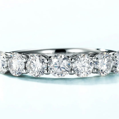 MUHAN Luxury Jewelry  925 Sterling Silver Ring Wedding Band  Women GRA Certificate Moissanite Diamond Rings D Color Fine Jewelry
