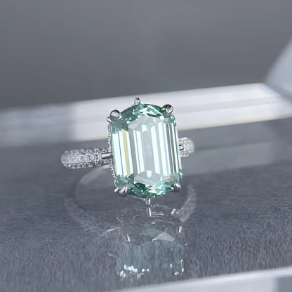 MuShan Jewelry 925 Sterling Silver Ring Wedding Band High Carbon Diamond Party Cocktail Valentine Gift Women Rings Fine Jewelry