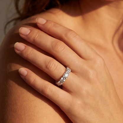MUHAN Luxury Jewelry  925 Sterling Silver Ring Wedding Band  Women GRA Certificate Moissanite Diamond Rings D Color Fine Jewelry