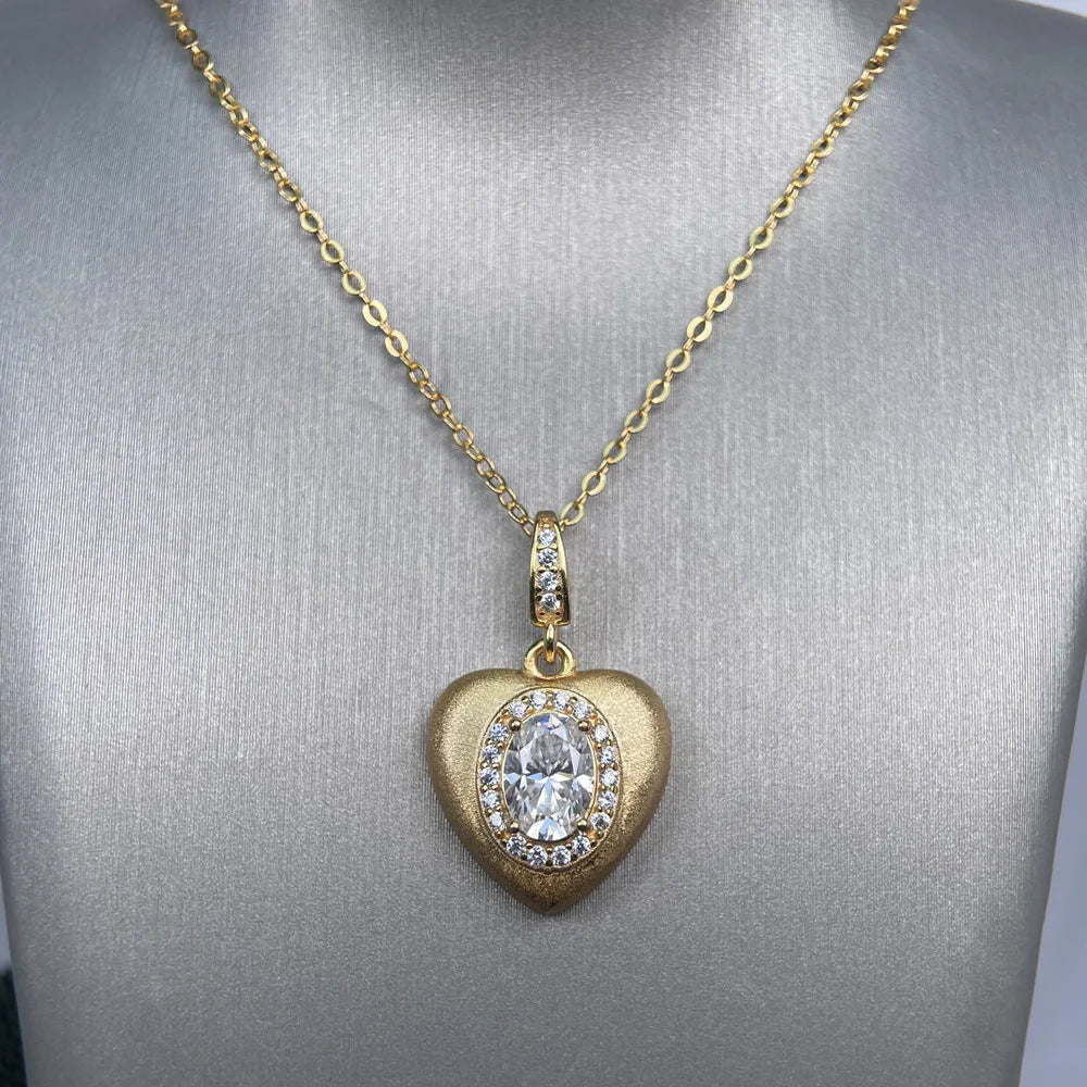 Cadena de cuerda de plata de ley 925 con flores de moissanita de la marca MuShan, el mejor regalo para mamá o para ella, chapada en rodio, cadena resistente con patente MST