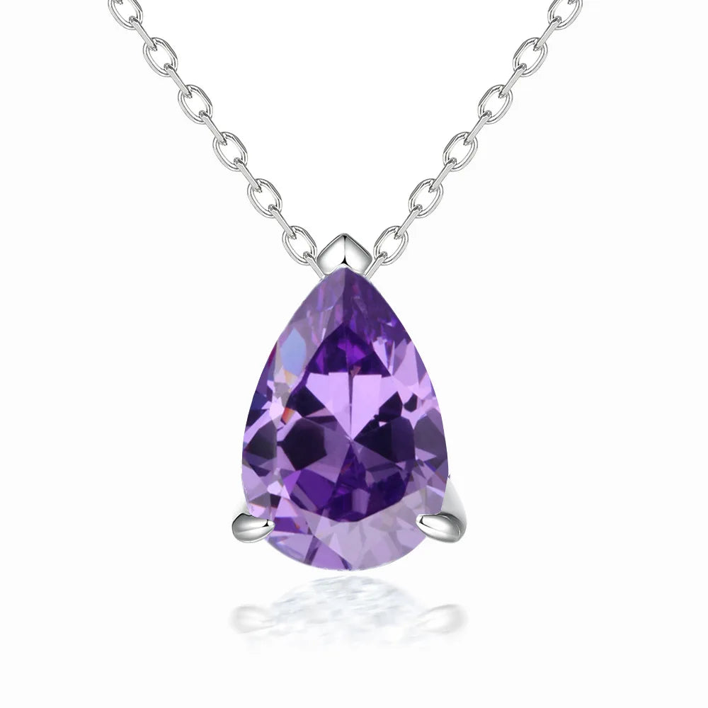 Collar de plata de ley 925 de la marca MuShan con circonita 7A, joya clásica para fiestas de novias, baño de oro auténtico, colgante de joyería premium para mujer