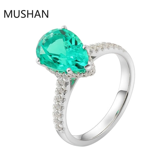 MUSHAN Luxury Custom 14K 18K Gold Rings Band Jewelry With Moissanite Diamond Lab Grown Gemstones Diamond Wedding Ring For Women
