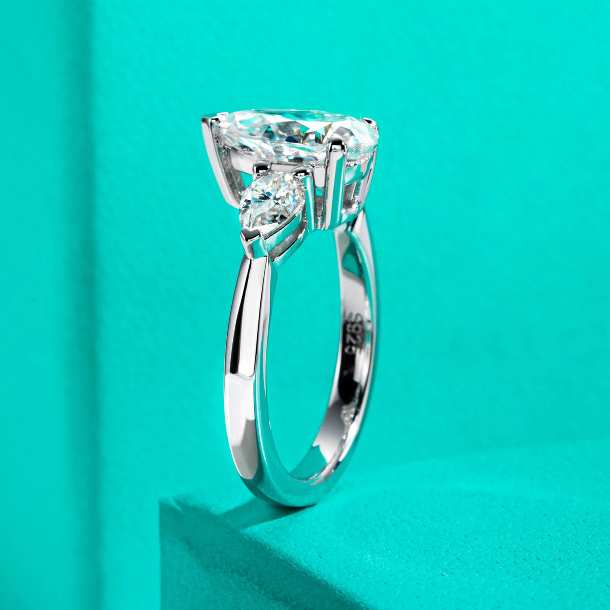 Bague MUSHAN Luxury Jewelry en argent sterling 925 pour femme, avec diamant moissanite certifié GRA de 3 ct ou 5 ct, couleur D, bijou de luxe