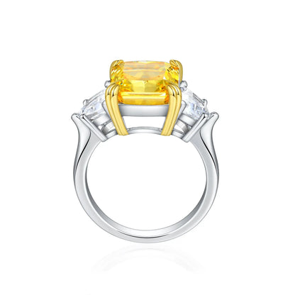 Bague de mariage MuShan Jewelry en argent sterling 925 avec diamant à haute teneur en carbone, bague de cocktail pour fête, cadeau pour fille, bijoux fins pour femmes