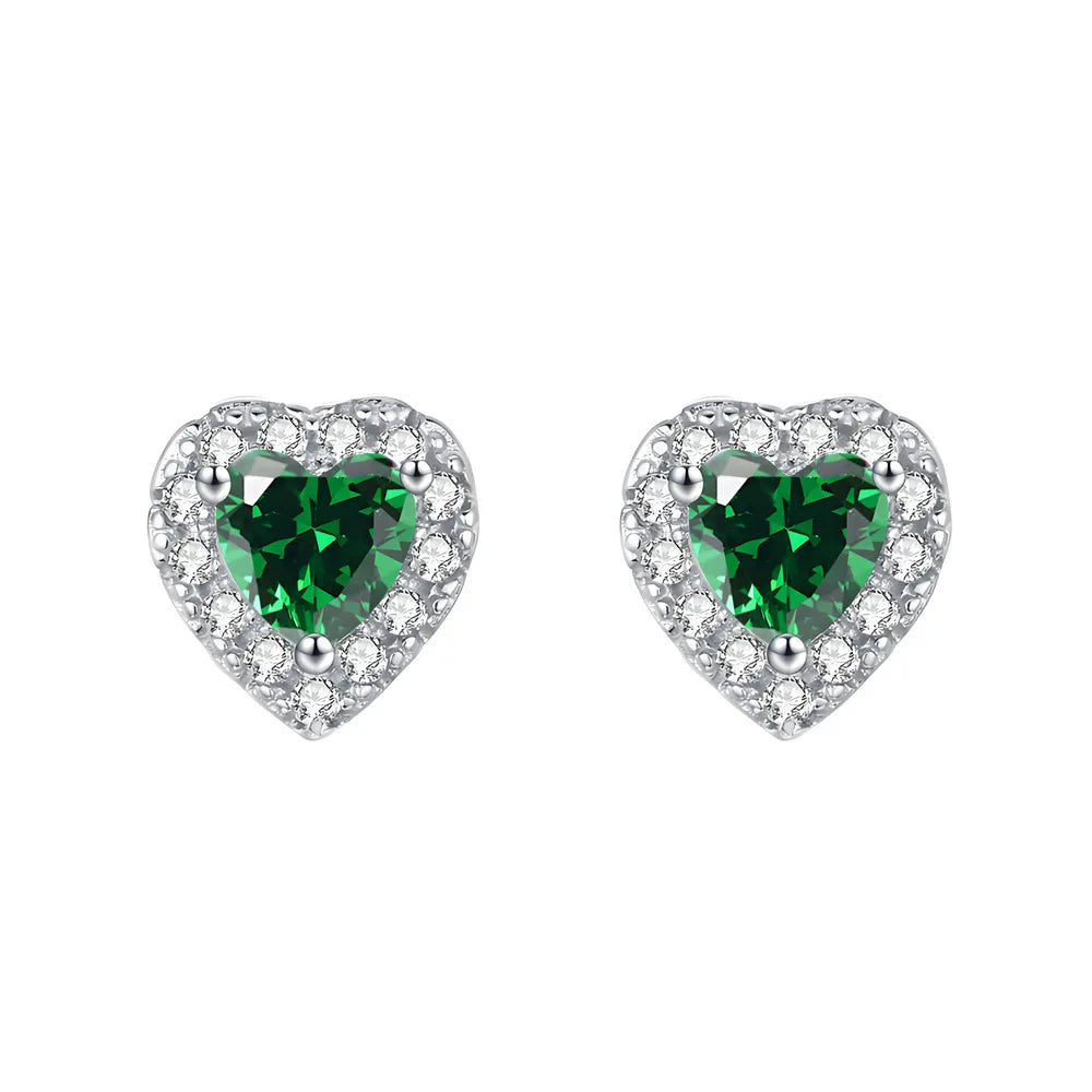 MuShan Jewelry 925 Sterling Silver Stud Earrings Drop HCD Gemstones Bachelorette Gift Best Friend Gift Women Earring Fine Jewelr