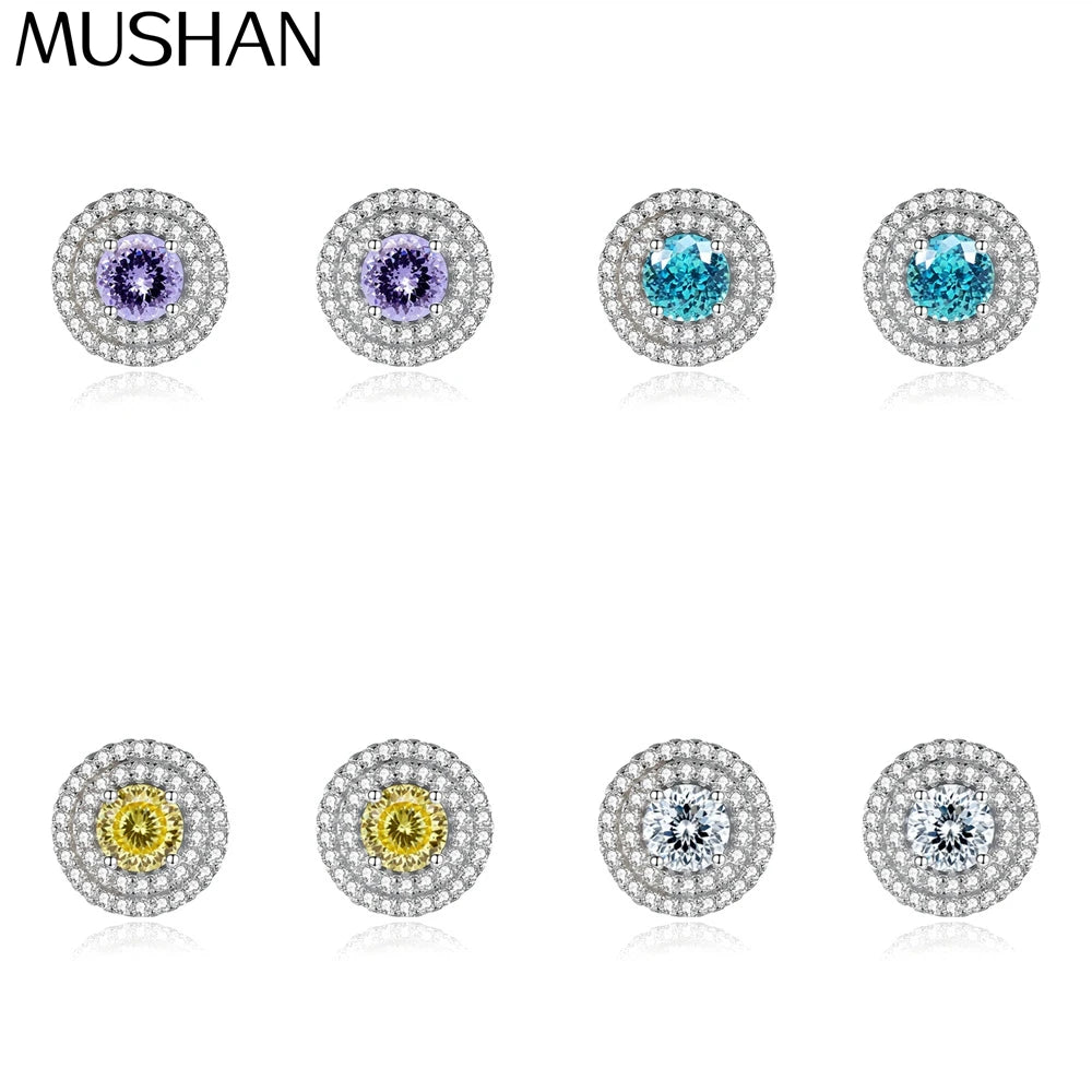 MuShan Jewelry 925 Sterling Silver Ring Wedding Band HCD Gemstones Mother Day Gift Girlfriend Gift Women Rings Fine Jewelry