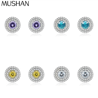 MuShan Jewelry 925 Sterling Silver Ring Wedding Band HCD Gemstones Mother Day Gift Girlfriend Gift Women Rings Fine Jewelry