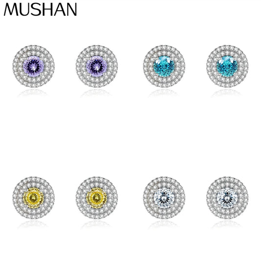 MuShan Jewelry 925 Sterling Silver Ring Wedding Band HCD Gemstones Mother Day Gift Girlfriend Gift Women Rings Fine Jewelry