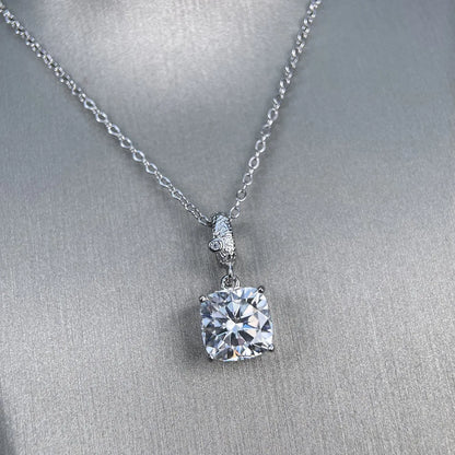 MuShan Luxury MuShan L 925 Sterling Silver Necklace Zircon 7A Infinity Office for Bride Real Gold Plated Premium Jewelry Pendant