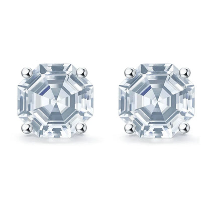 MuShan Jewelry 925 Sterling Silver Stud Earrings Dangle HCD Diamonds Engagement Party Anniversary Gift Women Earring Fine Jewelr
