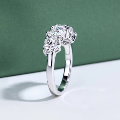MUHAN Luxury Jewelry  925 Sterling Silver Ring Wedding Band  Women GRA Certificate Moissanite Diamond Rings D Color Fine Jewelry