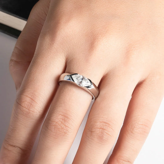MUHAN Luxury Jewelry  925 Sterling Silver Ring Wedding Band  Women GRA Certificate Moissanite Diamond Rings D Color Fine Jewelry