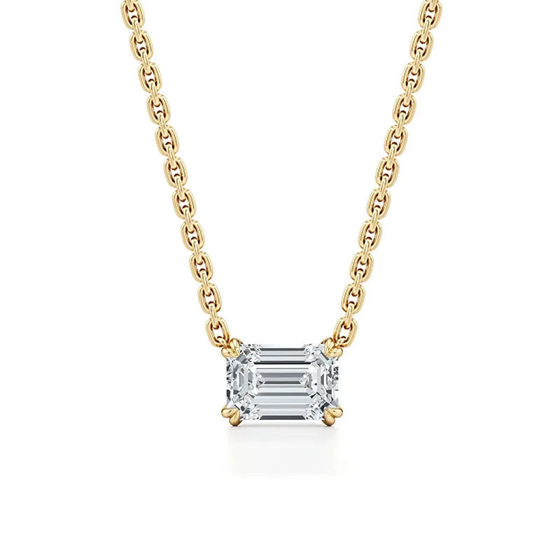 MUSHAN Bespoke Jewelry 925 Sterling Silver Necklace Moissanite D Color VVS1 Luxury Band Classic Chic Pendants Diamond Accessorie