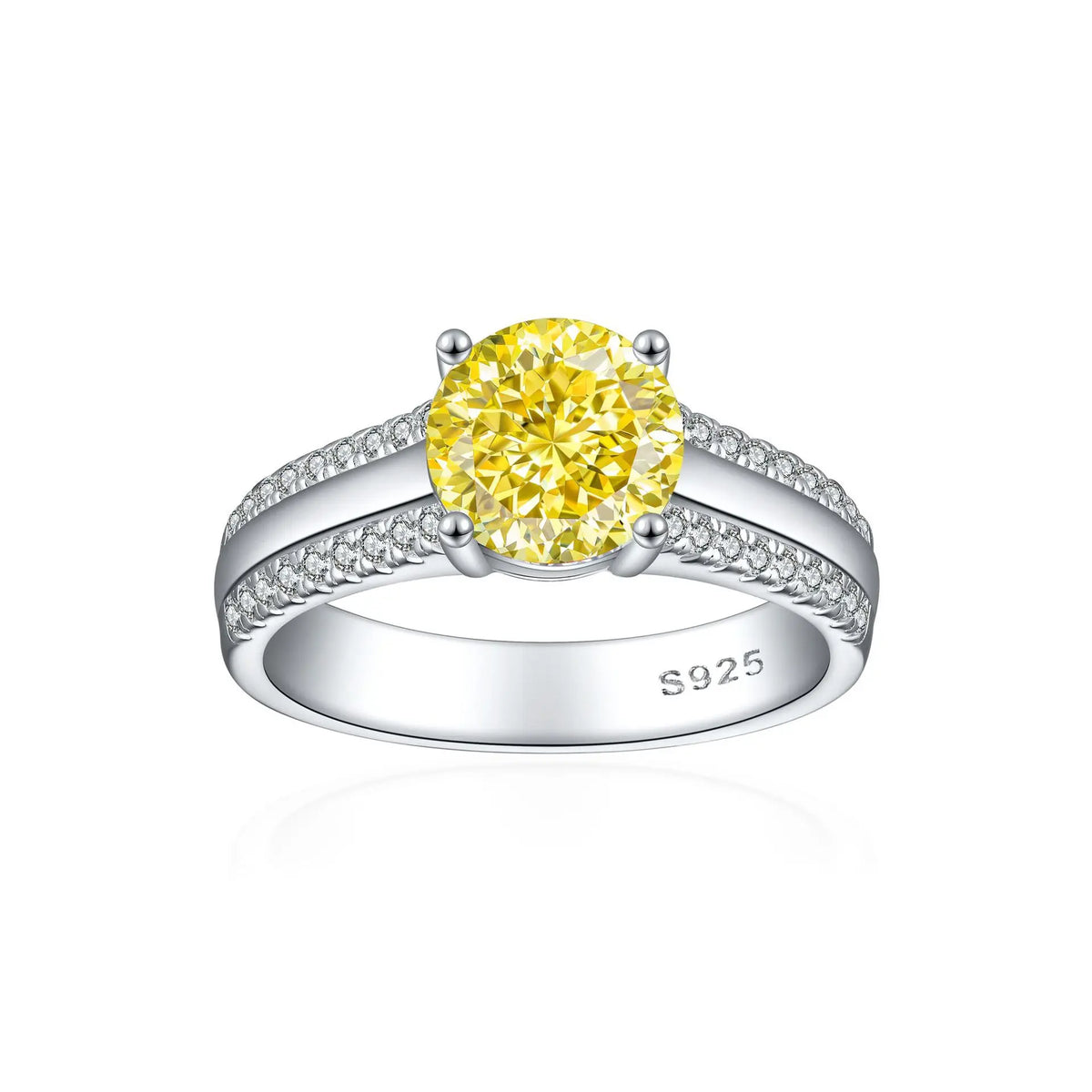 MuShan Jewelry 925 Sterling Silver Ring Wedding Band High Carbon Diamond Party Cocktail  Her Gift Women Rings Fine Jewelry