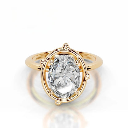 MuShan Designer Jewelry 925 Sterling Silver Ring Round Moissanite Gorgeous Ring Ladies 18K Gold Plated MST Patent Fine Rings