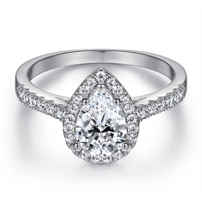 Anillos de plata de ley 925 MuShan Jewelry, anillo de moda con circonita cúbica 7A, regalo para mujer, compromiso, aniversario.
