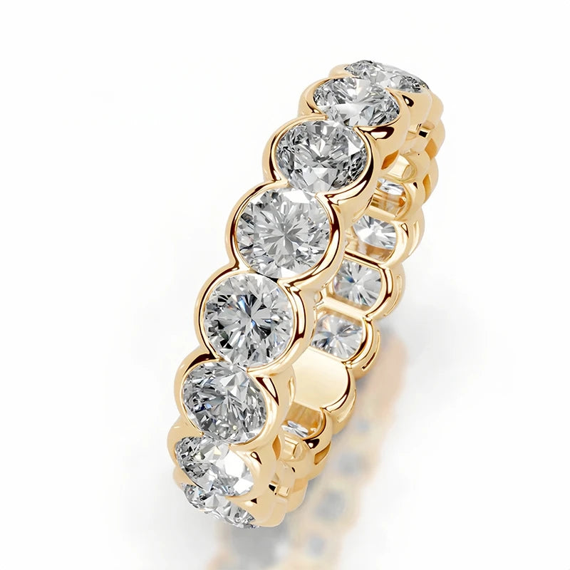 Bague en argent sterling 925 de la marque MuShan, bague en moissanite avec certificat GRA pour femme, plaquée or 18K, bagues brevetées MST GRA