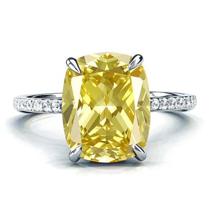 MuShan Jewelry 925 Sterling Silver Ring Wedding Band High Carbon Diamond Party Cocktail Luxury Jewelry Women Rings Fine Jewelry