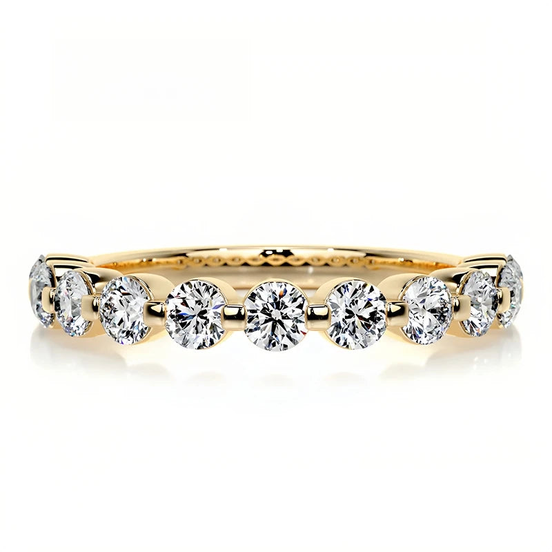 Bague en argent sterling 925 de la marque MuShan, bague en moissanite avec certificat GRA pour femme, plaquée or 18K, bagues brevetées MST GRA