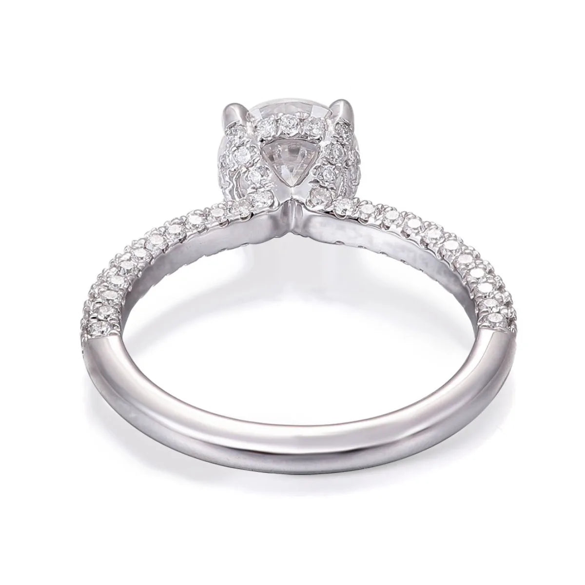 MUSHAN Luxury Custom 14K 18K Gold Rings Band Jewelry With Moissanite Diamond Lab Grown Gemstones Diamond Wedding Ring For Women