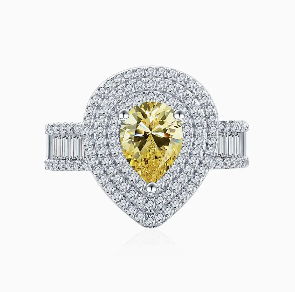 MUSHAN Bague de luxe pour femme en argent sterling 925, avec diamant moissanite 1,8 ct certifié GRA et zirconium, bijou raffiné