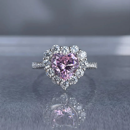 MuShan Jewelry 925 Sterling Silver Ring Wedding Band High Carbon Diamond Party Cocktail Romantic Style Women Rings Fine Jewelry