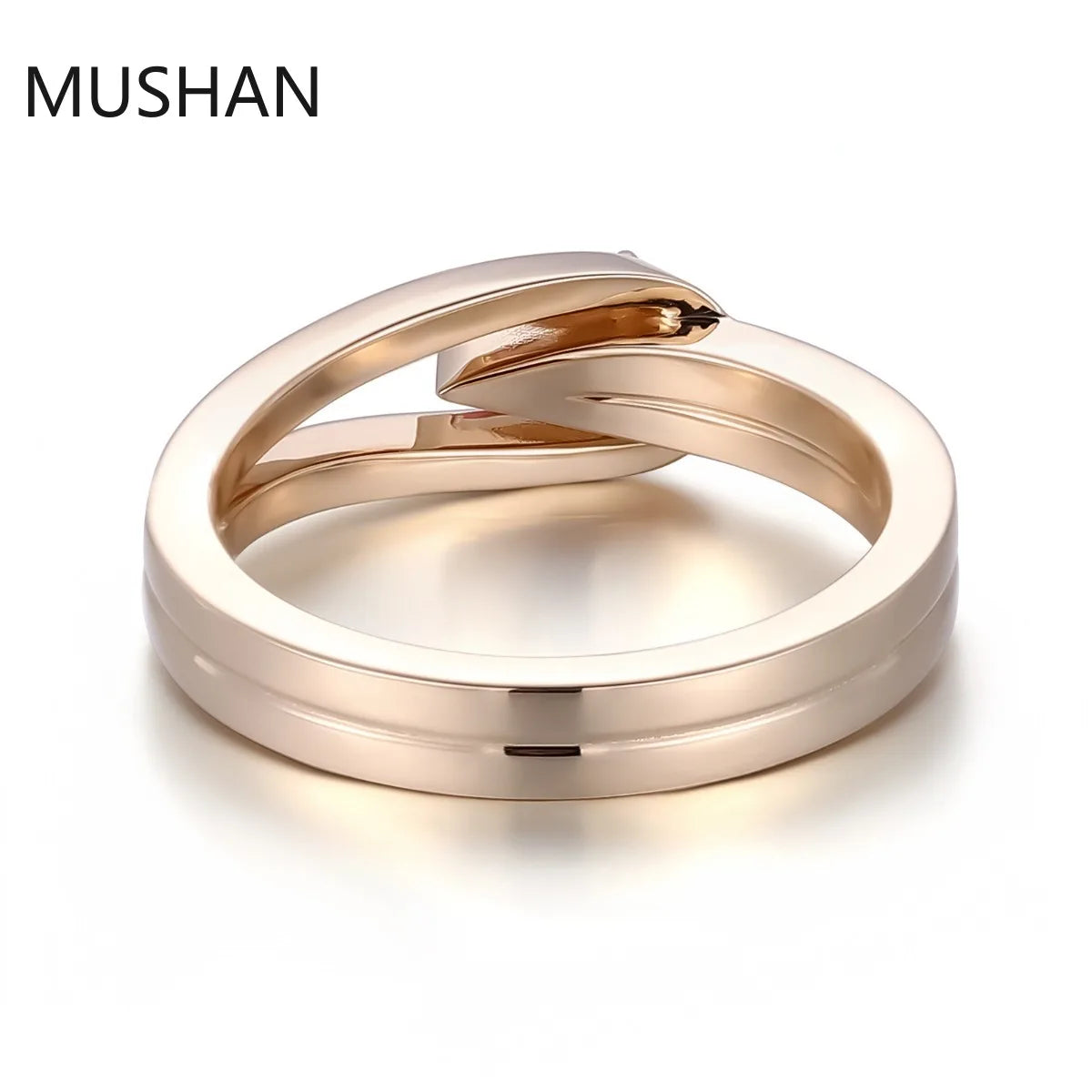 MUSHAN Luxury Custom 14K 18K Gold Rings Band Jewelry With Moissanite Diamond Lab Grown Gemstones Diamond Wedding Ring For Women