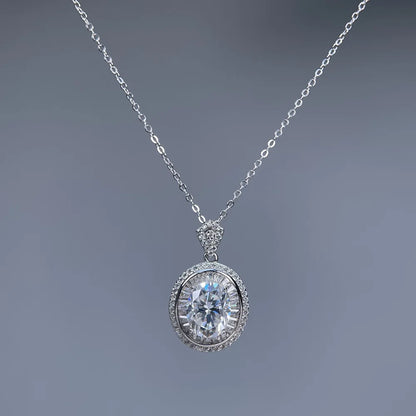MuShan Designer Jewelry 925 Sterling Silver Y Necklace Pear Moissanite for Wife Rhodium Plated MST Patent Party Y Necklaces