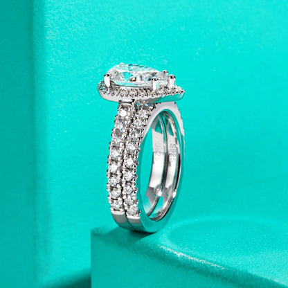 MUHAN Luxury Jewelry  925 Sterling Silver Ring Wedding Band  Women GRA Certificate Moissanite Diamond Rings D Color Fine Jewelry