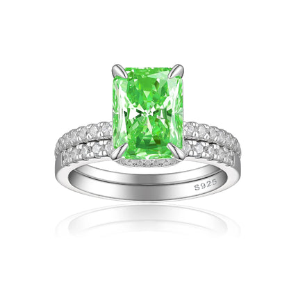 Bague MuShan Brand Jewelry en argent sterling 925, triangle en zircone cubique 7A, bijoux raffinés pour elle, plaqué or 18 carats