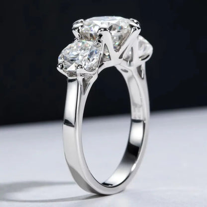 MUHAN Luxury Jewelry  925 Sterling Silver Ring Wedding Band  Women GRA Certificate Moissanite Diamond Rings D Color Fine Jewelry