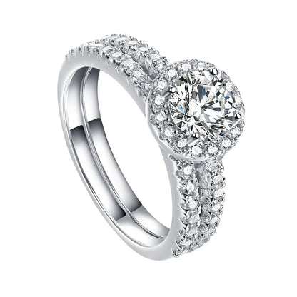 MuShan Jewelry 925 Sterling Silver Timeless Engagement Ring 7A Cubic Zirconia Valentine Rings Bands Anniversary  Women Gift