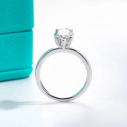 Anillo de mujer MUSHAN Luxury Jewelry en plata de ley 925, con diamante de moissanita color D, certificado GRA, anillo de joyería fina con esmeralda